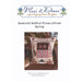 Front page of the Seasonal Saltbox House Pillows Spring cross stitch pattern booklet.