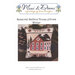 Front page of the Seasonal Saltbox House Pillows Winter cross stitch pattern booklet.
