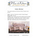 Pattern cover for “Hello Winter” by Mani di Donna, showing materials, colors, and finished samples.