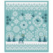 A digital mock up of the falling snow pattern. 