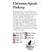The back of the Christmas Spools Pinkeep showing supplies and floss required.