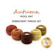 5 spools of Valdani thread balls on a white background below a text graphic.