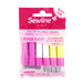 Sewline fabric glue stick refills in their packaging isolated on a white background.
