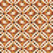 Cream cheater fabric with fall colors and motifs in a Snowball and 5440 Quilt Block design.