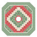 Digital mockup of the finished pattern isolated on a white background.