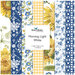 Digital collage of the White colorway of the Morning Light one yard bundles.