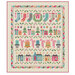 Digital spread of the finished Christmas Row Quilt pattern.