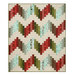 The completed Ridiculously Easy Jelly Roll Quilt colored in fabrics from the Snowtop Mountain Flannel collection by Maywood Studio, isolated on a white background. 