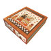 Feels Like Fall Panel Quilt kit keepsake box isolated on a white background.