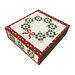 Circle of Cheer Quilt kit keepsake box isolated on a white background.