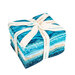 the Salt Air Batiks fat quarter bundle tied in a square set
