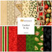 Digital collage of the available yardage products from the Comfort & Joy fabric collection.
