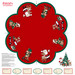 A tree skirt project panel featured in the Rudolph the red-nosed reindeer collection by Northcott.