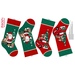 A stocking project panel featured in the Rudolph the red-nosed reindeer collection by Northcott.