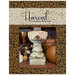 The finished harvest friendship biscornu pattern, staged on a pedestal with seasonal accents.