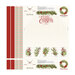 This panel features a Christmas themed apron with greenery, poinsettias, and candy cane stripes. 