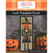 Front of the pattern displaying the finished project staged with jack o lanterns.