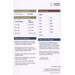 Cross-stitch pattern info sheet with stitch dimensions, floss colors, and design notes.