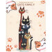 Digital rendering of the Cats Family cross stitch pattern cover