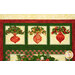 A close up on the panel, showing details on the ornament blocks.