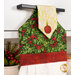 A shot of the top section of the towel taken from a slight angle.