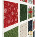 An angled super close up on the patchwork, showing fabric details and top quilting effects.