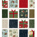 A closer look at the quilt, showing details on the creative patchwork and fabric prints.