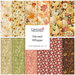 Digital collage of the Fat Quarter Bundle from the Harvest Whisper fabric collection.