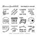Typographic black and white panel featuring kind phrases about about grandchildren.