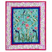 Brightly colored quilt featuring the pocket prayers used throughout the borders.