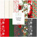 Digital collage of the available yardage fabrics from the Cardinal Tidings fabric collection.