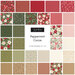 Square collage of Christmas-themed fabrics from the Peppermint Cocoa Fat Eighth Bundle