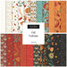 A collage of fabrics featured in the Fall Folktale collection by Deb Strain fro Moda Fabrics.