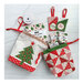 the finished panel projects: drawstring bags and gift card holders staged with ribbon and precut packs on a white background.