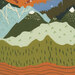 8" x 8" swatch of the panel, demonstrating scale, fabric colors, and print details.