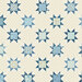 Cream cheater print fabric with a pattern of sawtooth star block designs.