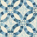 Cream cheater print fabric with a sawtooth star design.