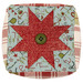 A top down shot of the Folded Star Pin Cushion Kit, isolated on a white background. 