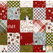 A super close up on the hot pad, demonstrating details on the fabric prints and colors.