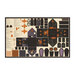 Instructions and designs for a haunted house full of Halloween motifs like ghosts, jack-o'-lanterns, black cats, and more.