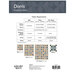 back image of the pattern featuring pattern information and fabric requirements.