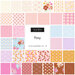 Digital collage of the Fat Quarter Bundle with floral prints from the Posy fabric collection.
