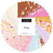 Digital collage of the Charm Pack Bundle with floral prints from the Posy fabric collection.