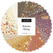 Circular of cream, gold, orange, purple, and brown autumn-themed fabrics from the Autumn Rising collection
