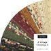 Fanned collage of Christmas-themed fabrics from the A Vintage Christmas II Jelly Roll