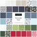 A collage of fabrics featured in the Nantucket Noel Fat Eighth Bundle by Camille Roskelley for Moda Fabrics.