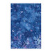 Cobalt blue ombre batik with a packed royal blue and mauve botanical print on the bottom with butterflies scattered above.