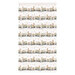 Mottled white border stripe with multiple rows of safari animals in train cars.