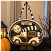 An image of one of the finished bags from the Multi Tote Panel featuring a Halloween-themed truck with a ghost poking out the back with the words "Moonlight Cruise'N" above