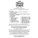 The back of the pattern listing floss requirements and design information. 